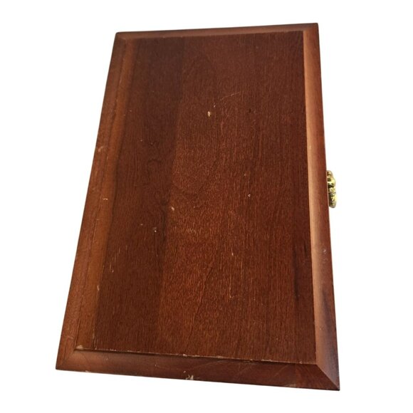 Thill’s Jewel Box Wooden Jewelry Organizer Vintage Brown W/ Pink Lining Storage - Picture 13 of 16